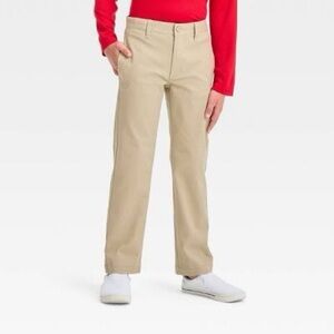 Boys' Straight Fit Uniform Pants - Cat & Jack™ Khaki 7